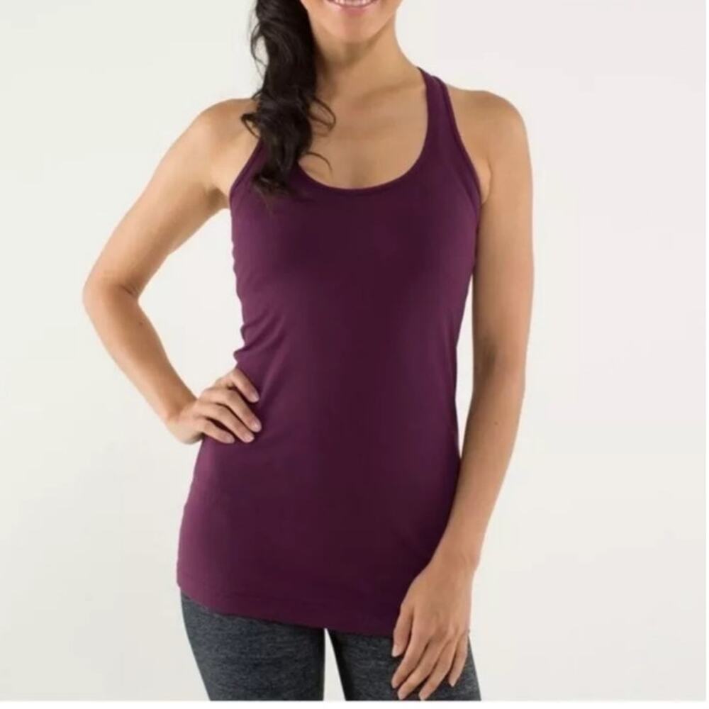 Lululemon Cool Racerback Purple Tank size 6